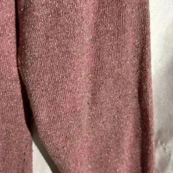 J Jill Sweater Womens Medium Heather Pink Wool and Silk Cardigan Knit - Picture 8 of 10